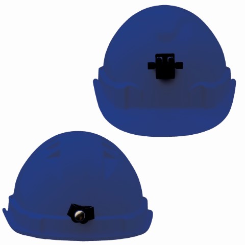 PROCHOICE V6 HARD HAT VENT LAMP BRACKET PUSHLOCK HARN - BLUE